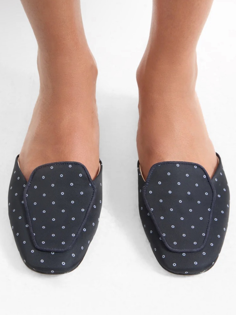 Veronica Beard NIB $350 Moritz Loafer Mule in Navy Blue Print size 8.5 - Picture 2 of 6